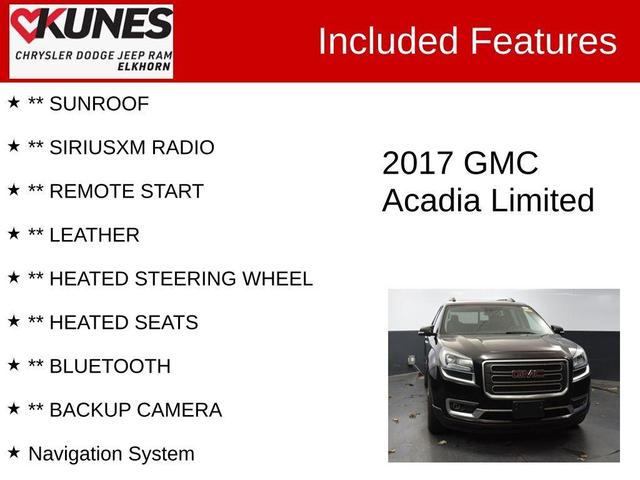 2017 gmc acadia limited limited