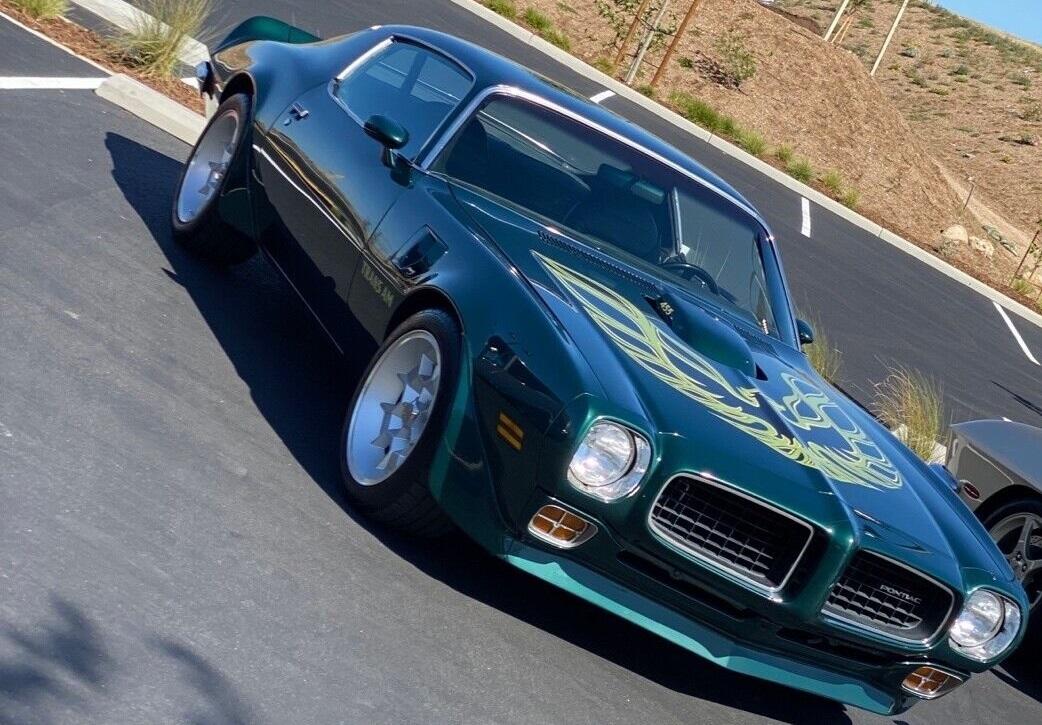 1973 pontiac trans am green 455 with 400 turbo automatic trans 750 miles