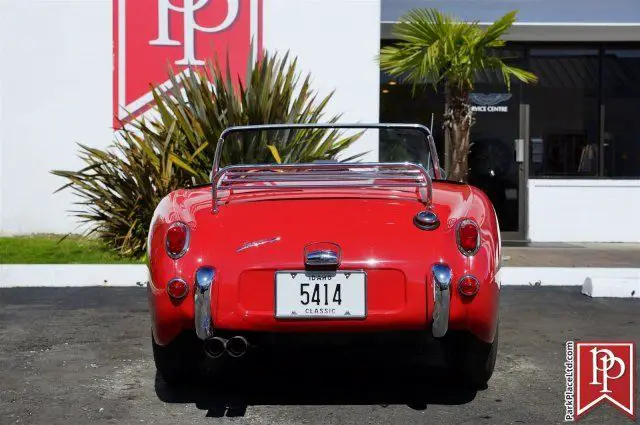 1961 austin healey (bugeye) sprite mki convertible, red convertible