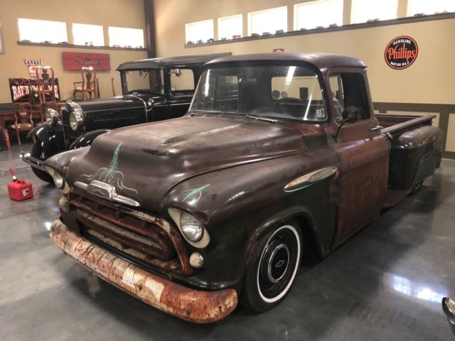 57 lowered chevy pick up