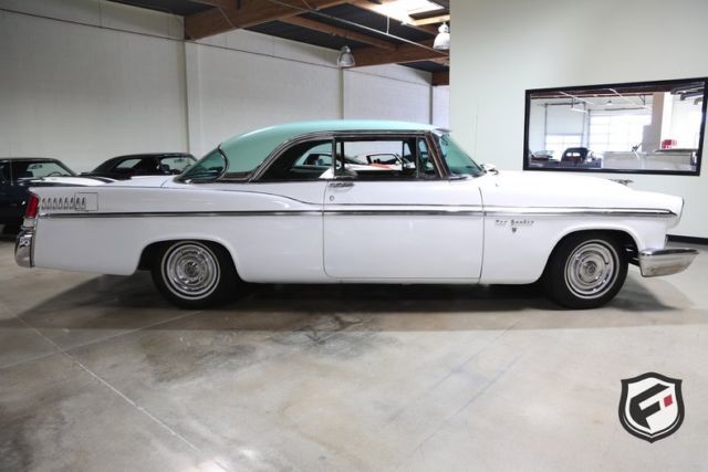 1956 chrysler new yorker st. regis 42394 miles white and green