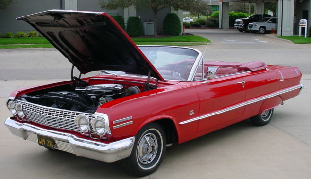 63 chevrolet impala ss 409 convertible rare 425 hp 409 cid barrett jackson car