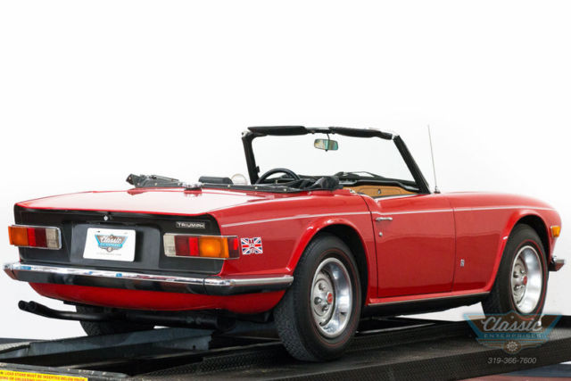 1973 triumph tr6 roadster 4 speed 2.5 liter with new interior solid body