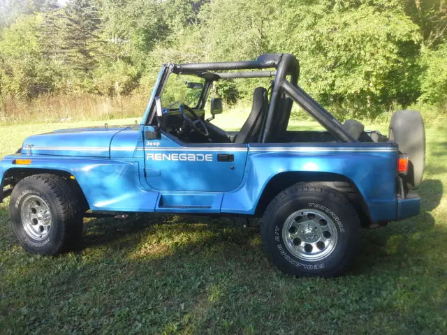 1991 jeep renegade met blue over black 5 spd
