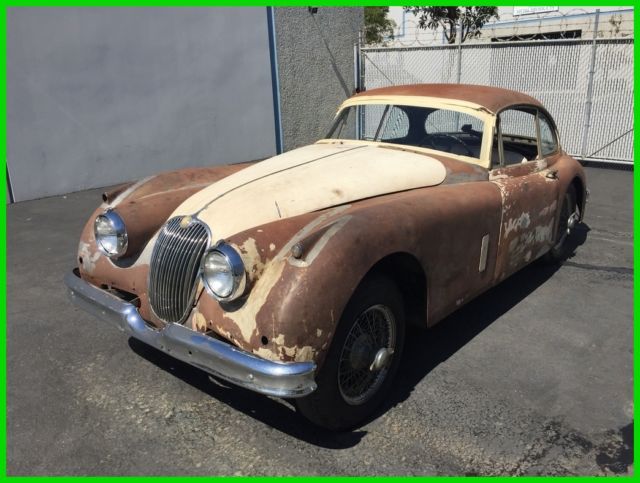 1959 jaguar xk150 fixed head coupe. 3.4l, su carbs. exceptional orig barn find