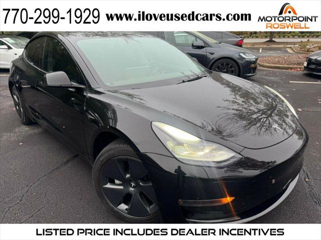 2022 tesla model 3 standard range