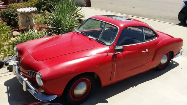 65' karmann ghia - red & running - with video