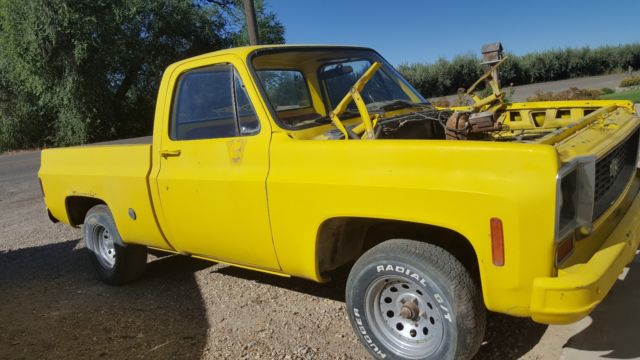 1974 chevrolet project /parts pickup 2w drive, 1/2 ton shortbed