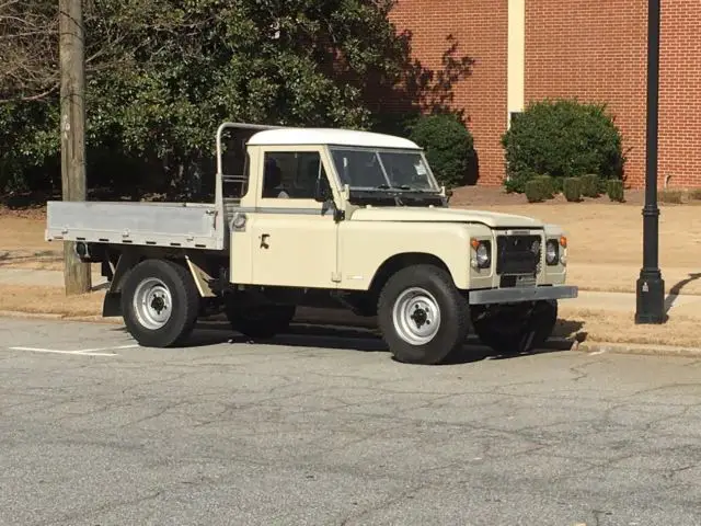 land rover series 3 109 stage 1 ute dropside body 4bd1 isuzu diesel stump puller