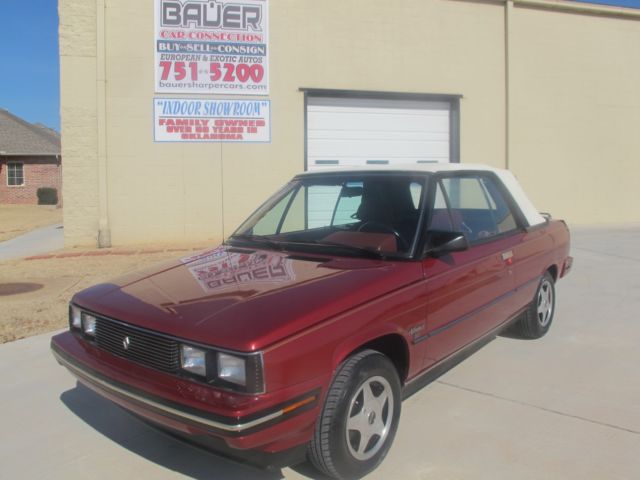 1985 renault alliance convertible dl