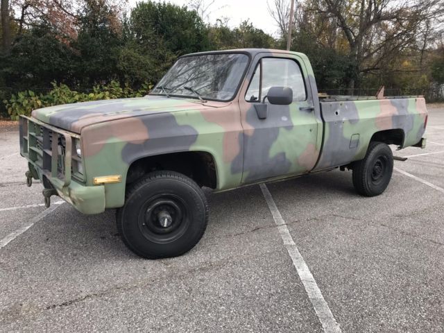 1986 chevrolet military k30 1 ton 4x4 diesel truck with low miles!!