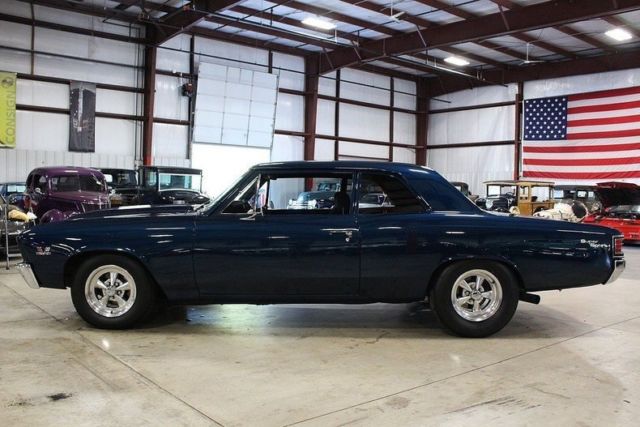 1967 chevrolet chevelle 0 blue coupe v8 automatic