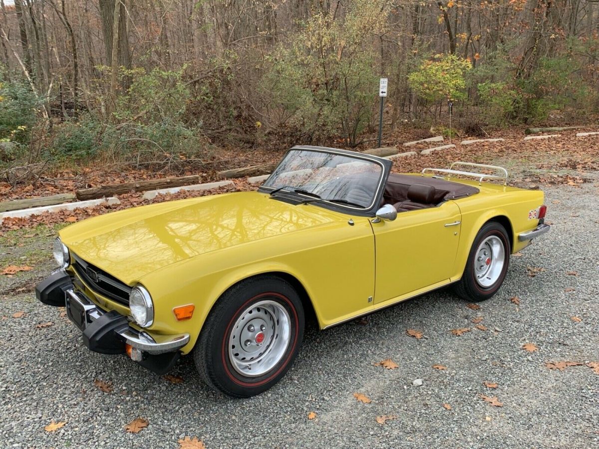 1974 triumph tr6 yellow 25k miles original mint condition