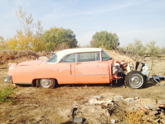 1955 pink cadillac deville