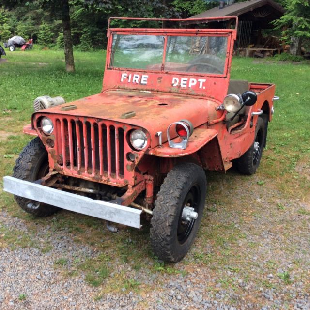 1943 willys mb fire jeep for restoration military gpw