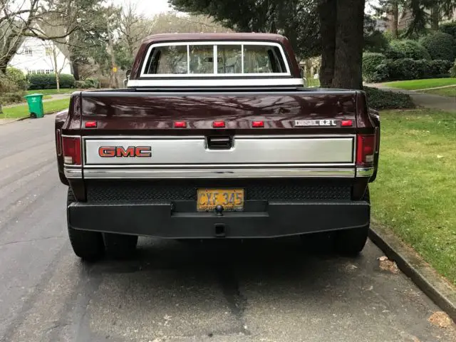 2 owner 83 gmc sierra 3500 3+3 crew cab 4x4 diesel only 43,104 orig miles