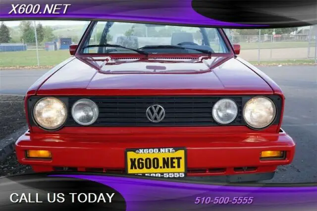 red volkswagen cabriolet with 74,069 miles available now!