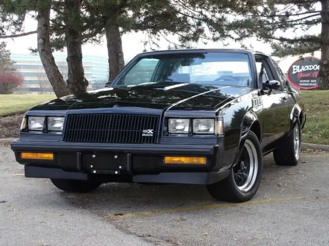 1987 buick regal gnx 3,031 miles black coupe v8 automatic