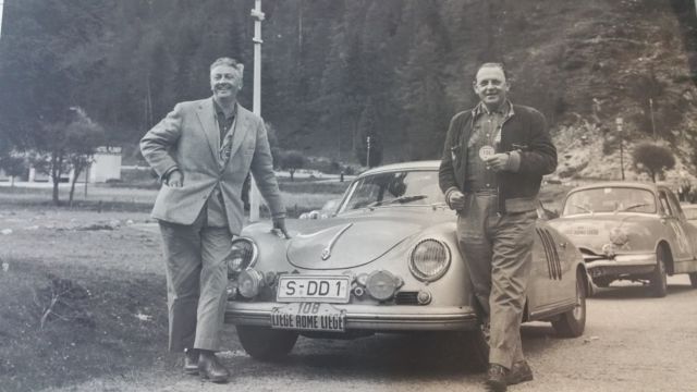 1957 porsche 356 carrera 1500 gs " liege rome liege " rally coupe