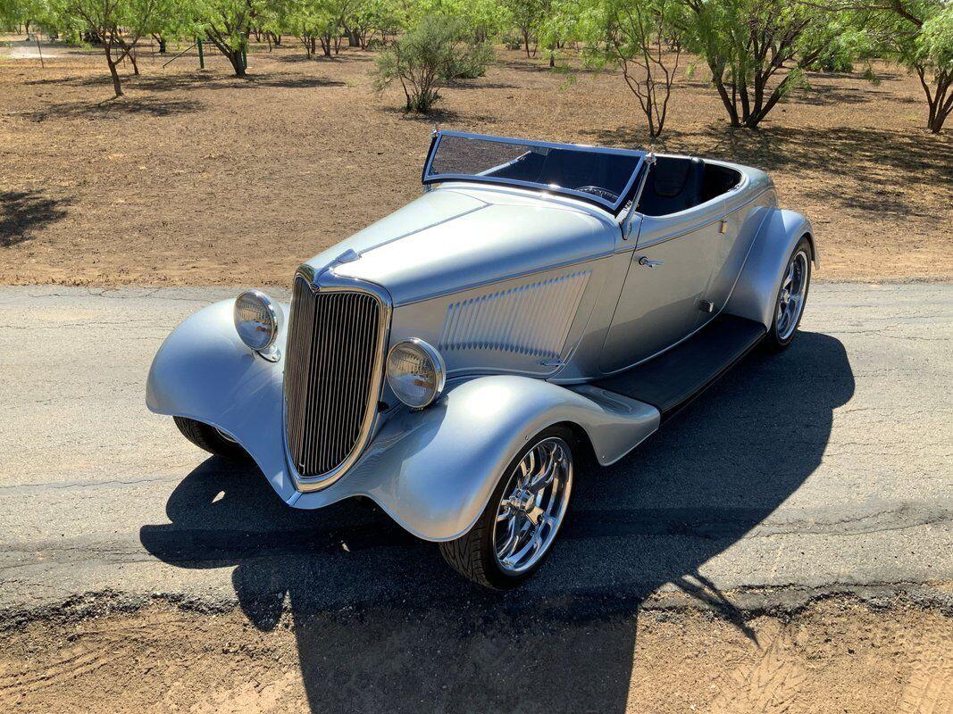 1934 ford roadster 7097 miles silver roadster 350 v8