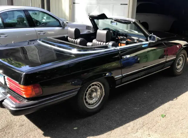 1982 mercedes-benz 380sl black on black