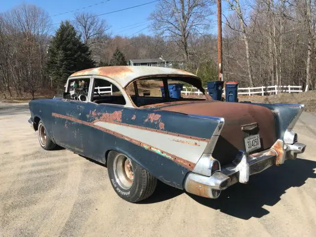 1957 chevrolet model 210 2 dr post v8 stick shift car rat hot street rod rare ny