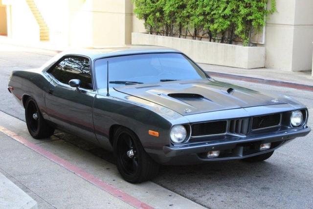 1973 plymouth barracuda ac, power brakes, power steering 76250 miles gm grey # 9