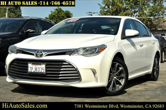 2016 toyota avalon xle