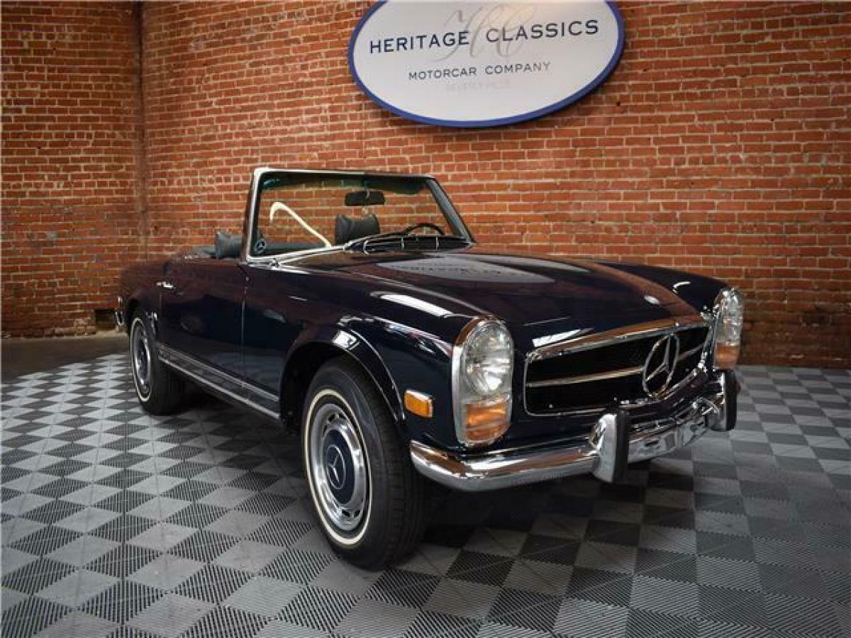 1969 mercedes benz 280sl, blue with 27015 miles available now!