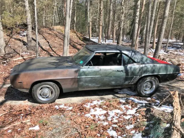 1969 chevy camaro running driving project 6 cyl pdb ps mint interior nr
