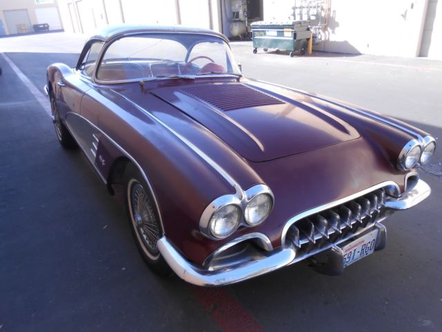 1958 corvette convertible 327 4 speed
