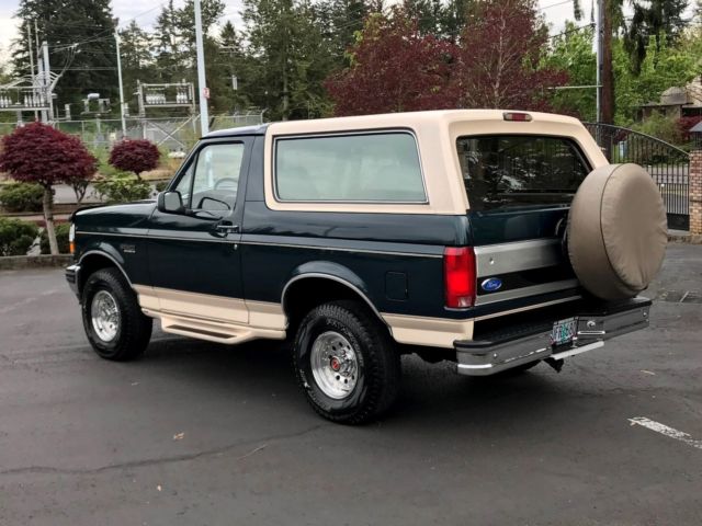 1993 ford bronco eddie bauer 4x4 2dr suv 5.8'liter v8 eng' 91k miles rust free