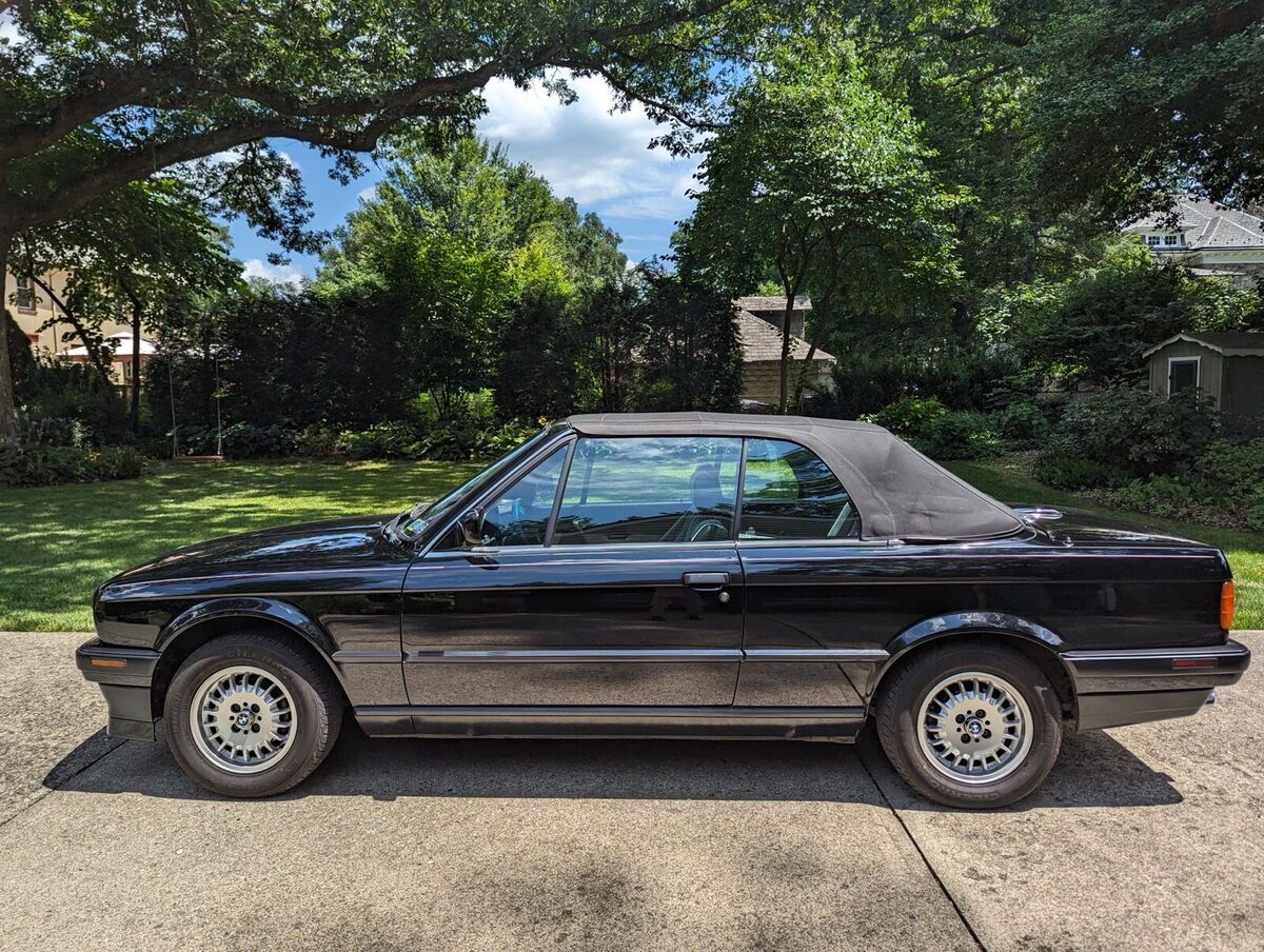 1991 bmw 318i convertible black rwd manual i