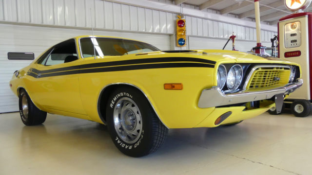 1972 dodge challenger rt tribute 53138 miles yellow 2 dr ht 318 automatic