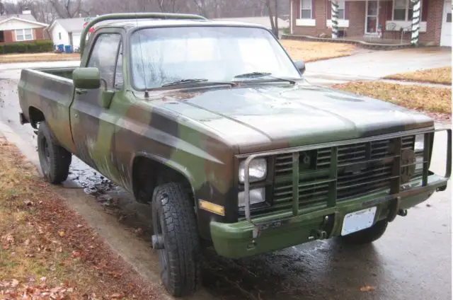 1985 chevrolet m1008 k30 cucv military 4x4 diesel 5/4 ton truck