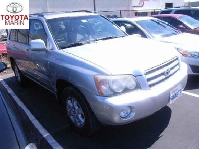 2002 toyota highlander limited v6 in san rafael, ca