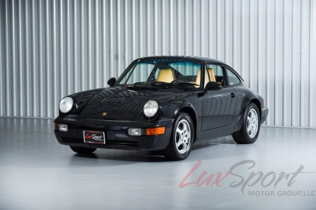 1993 porsche 964 carrera 2 coupe black/tan 5-speed 77,000 miles all original car