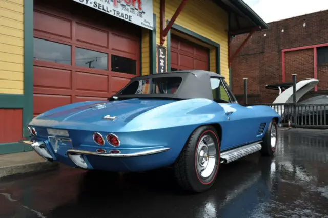 1967 chevrolet corvette 1967 marina blue nut bolt frame off restored 435hp 247 m