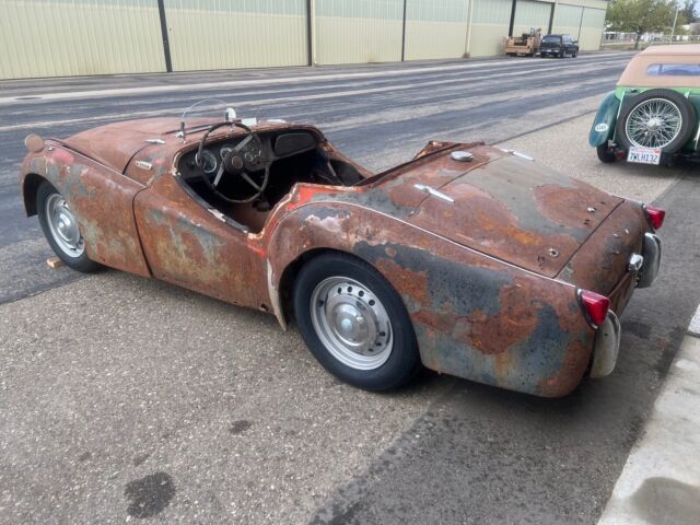 1954 triumph tr 2 convertible blue rwd manual