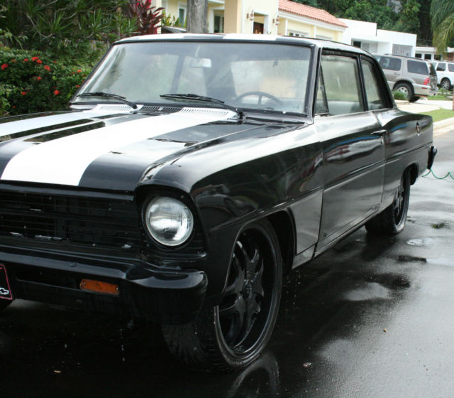 1967 chevy 2 nova, matching number, chevrolet, black & white matt, original