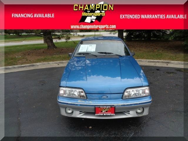 1988 ford mustang 2dr hatchback gt 64016 miles blue hatchback 5.0l a