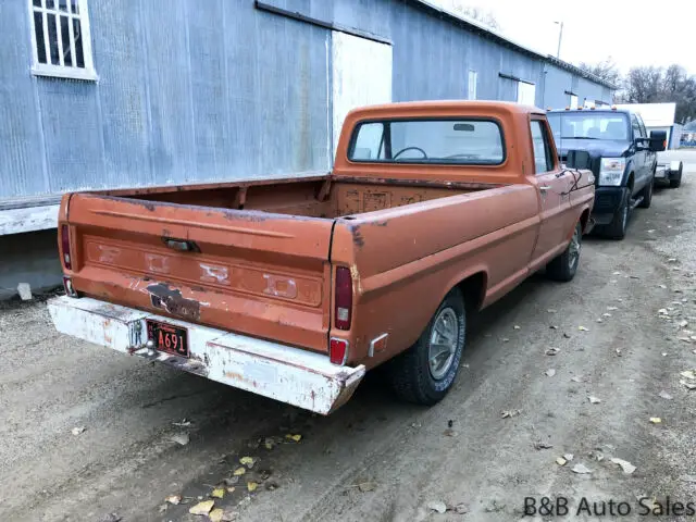 1969 ford f100 0 regular cab 8 cyl, 4 speed manual