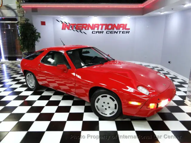 2dr coupe porsche 928 s4 coupe major service completed guards red over linen! ma