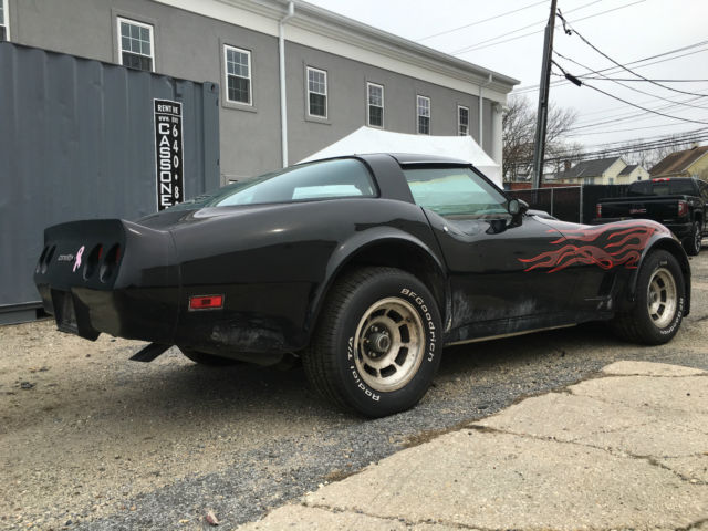 1980 corvette custom paint rebuilt engine headers aluminum intake needs tlc