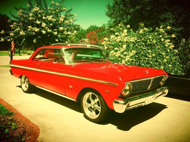 1965 ford falcon 119 miles, viper red 302 automatic transmission