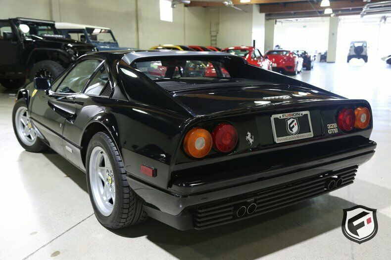 1986 ferrari 328 gtb 24392 miles black coupe 3.2l v8 f sohc manual