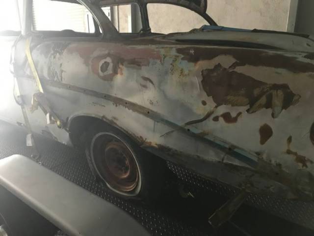 1956 chevy belair 2 door post