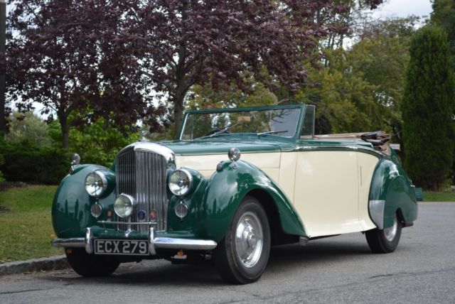 1949 bentley mark vi 0 green over white