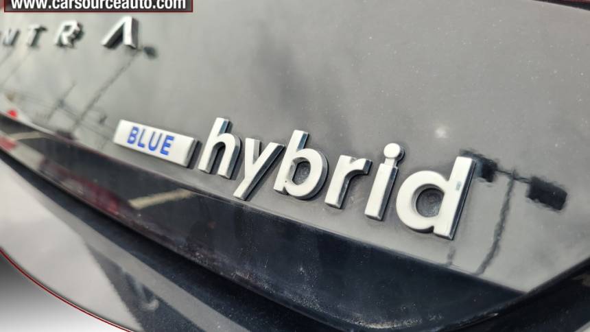 2021 hyundai elantra hybrid blue