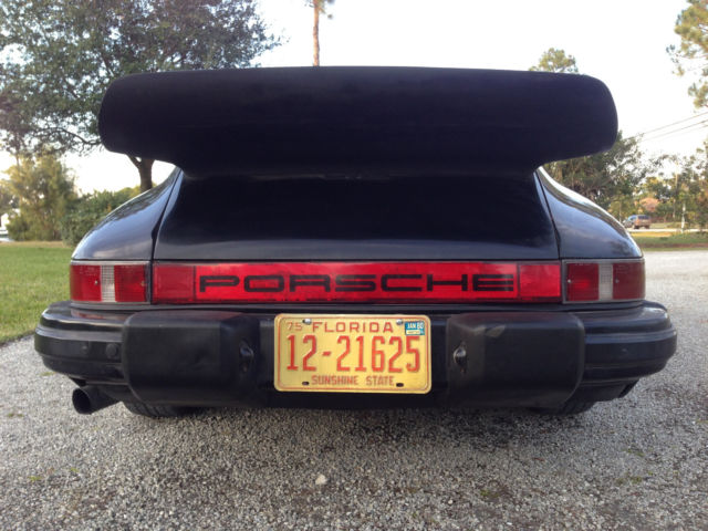sunroof 911s 912 356 coupe desirable, black on black, runs & drives very nicely